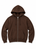 HOODIE ABIERTO CAFE