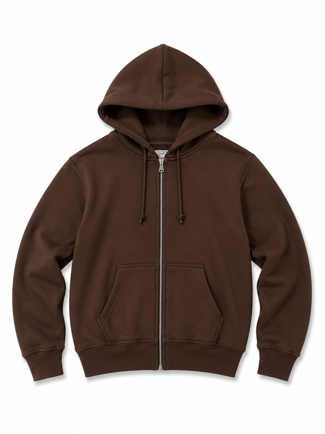 HOODIE ABIERTO CAFE