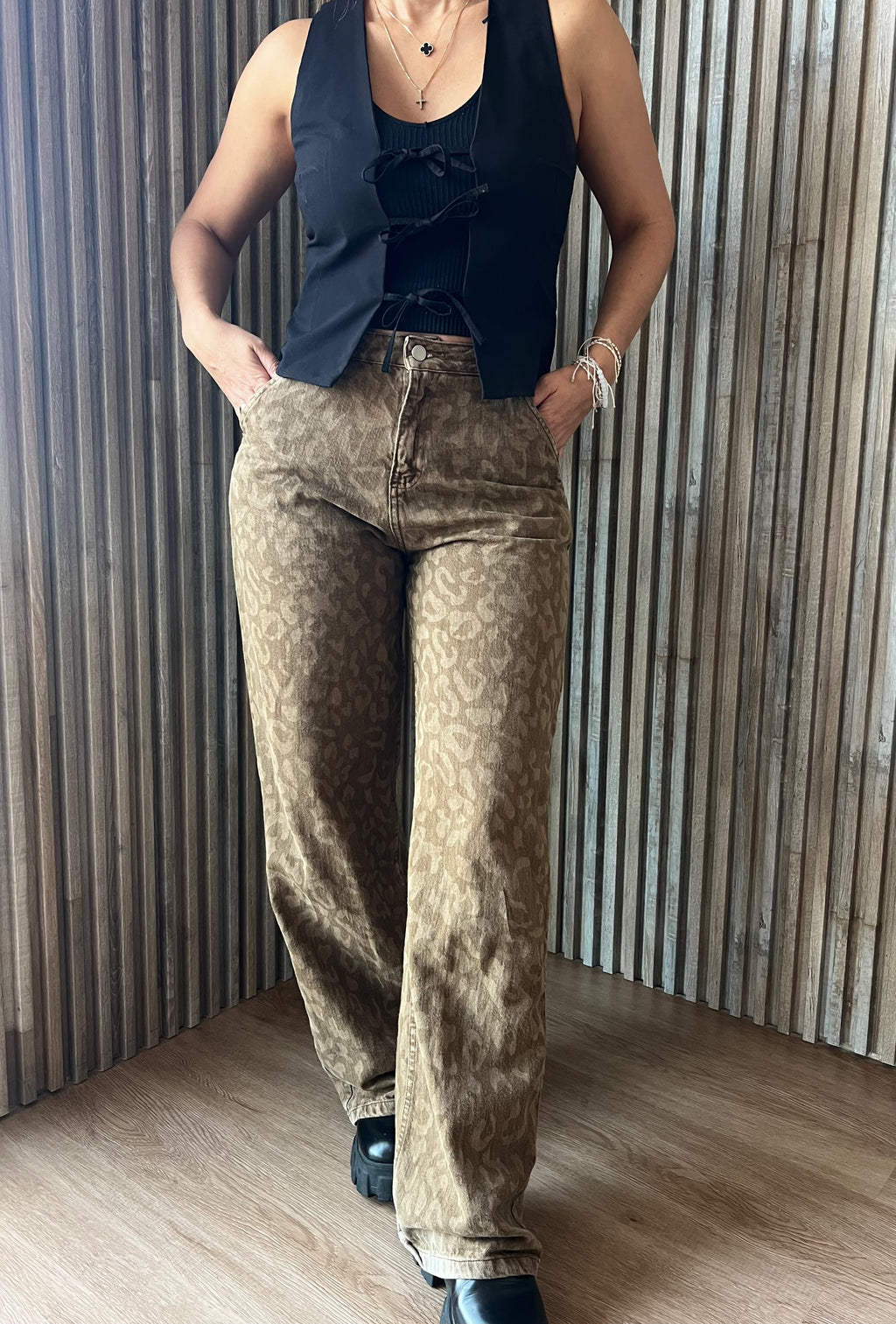 PANTALÓN ROSE ANIMALPRINT