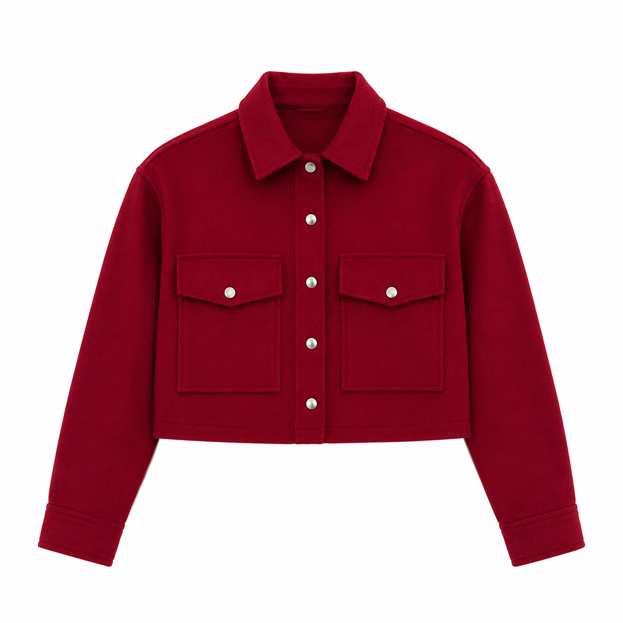 CHAQUETA CROPPED ROJA