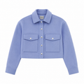 CHAQUETA CROPPED AZUL