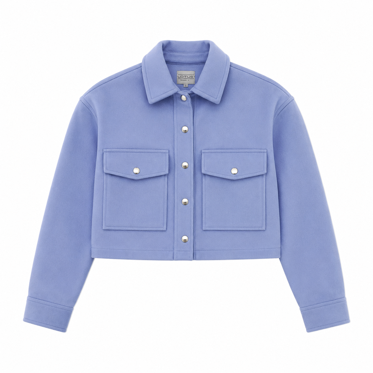 CHAQUETA CROPPED AZUL