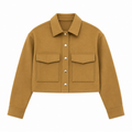 CHAQUETA CROPPED CAMEL