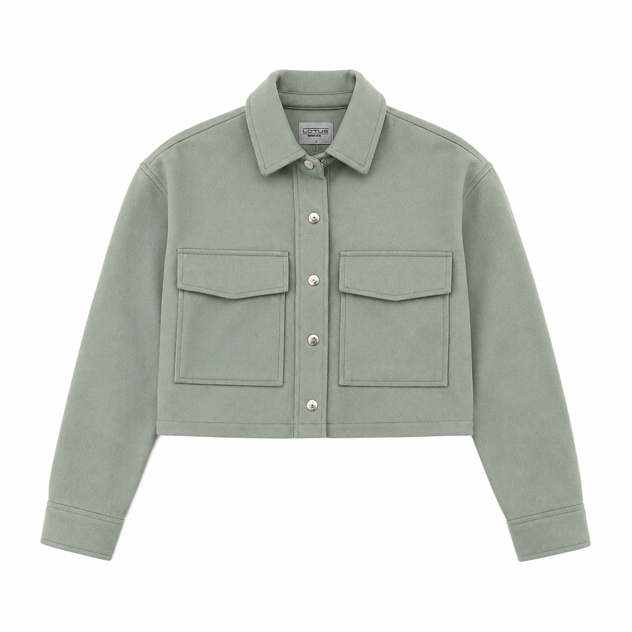 CHAQUETA CROPPED OLIVA