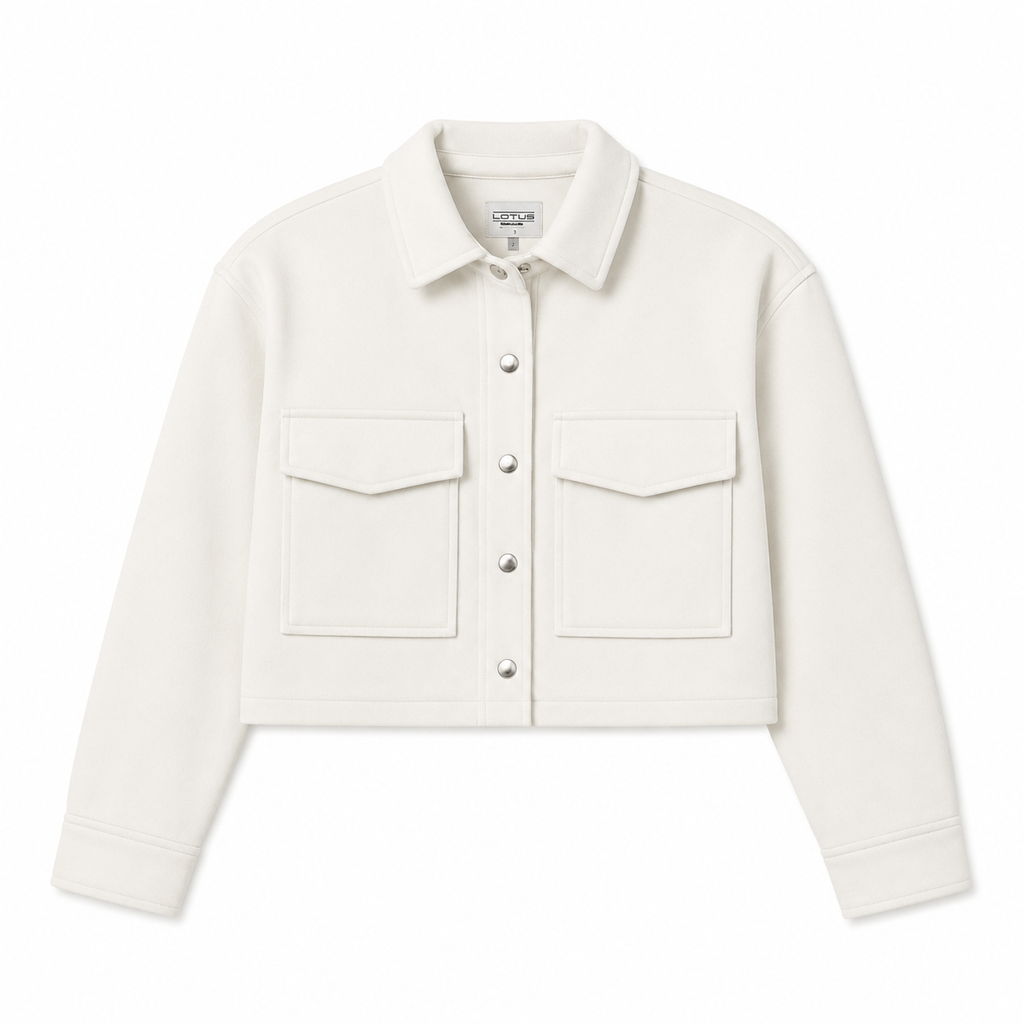 CHAQUETA CROPPED MARFIL