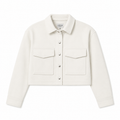 CHAQUETA CROPPED MARFIL