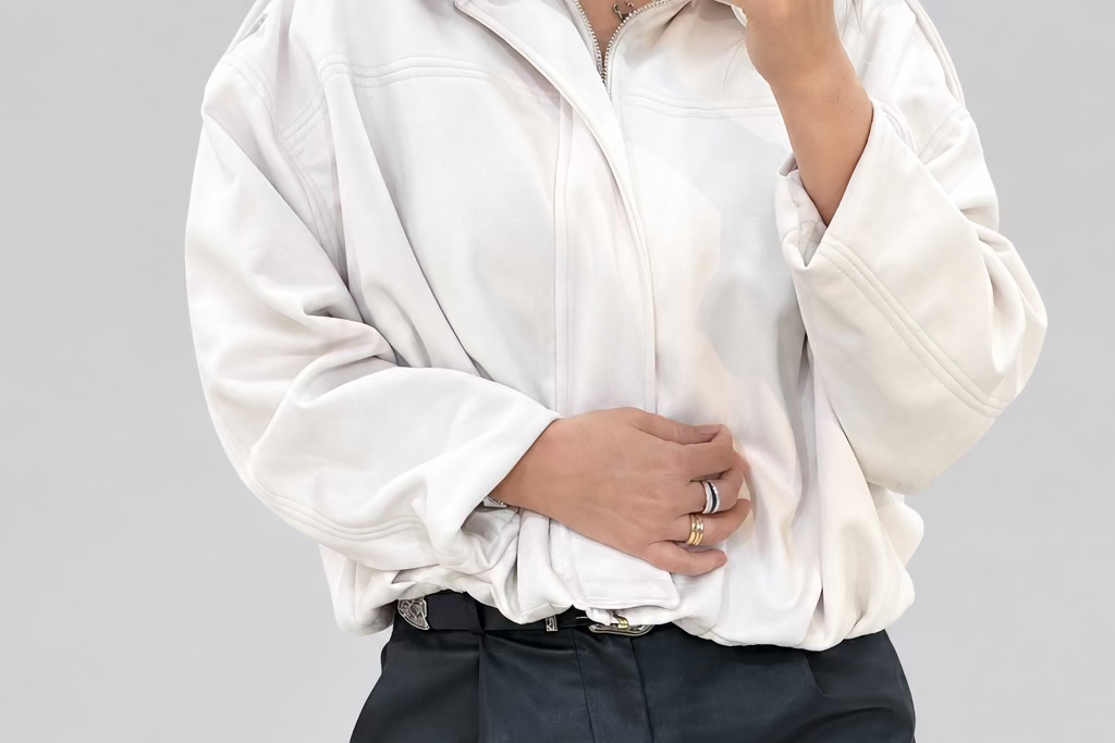 CHAQUETA GAMUZA BEIGE