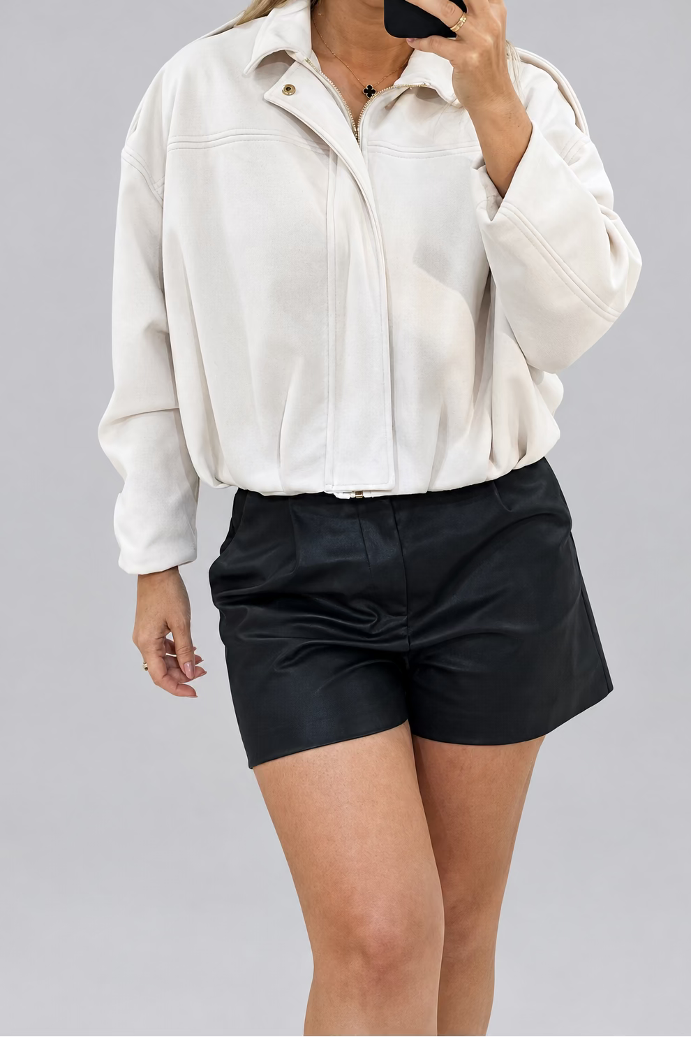 CHAQUETA GAMUZA BEIGE