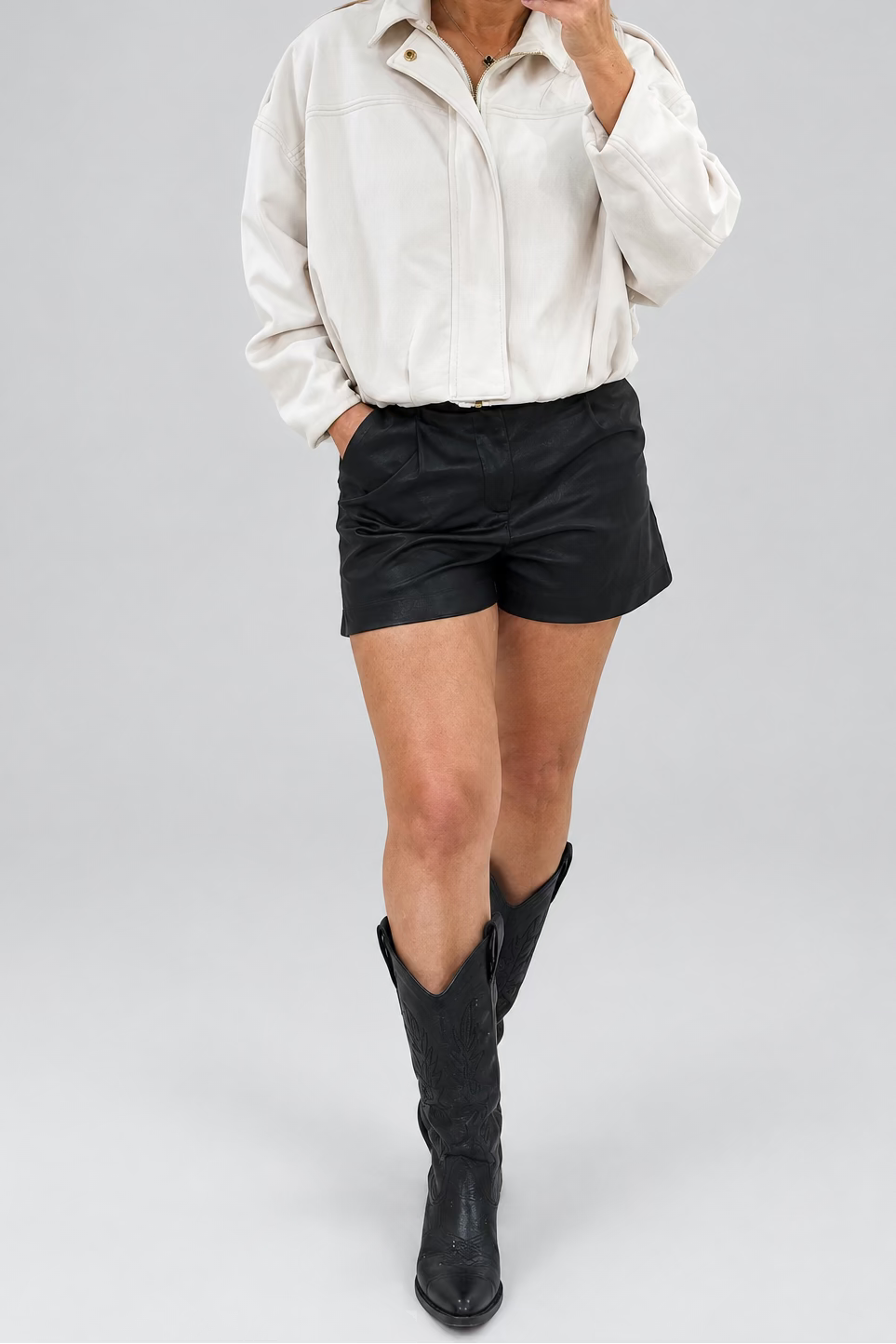 CHAQUETA GAMUZA BEIGE