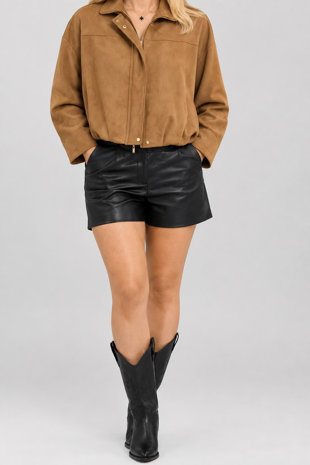 CHAQUETA GAMUZA CAFÉ