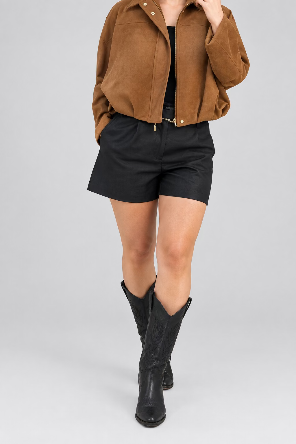 CHAQUETA GAMUZA CAFÉ
