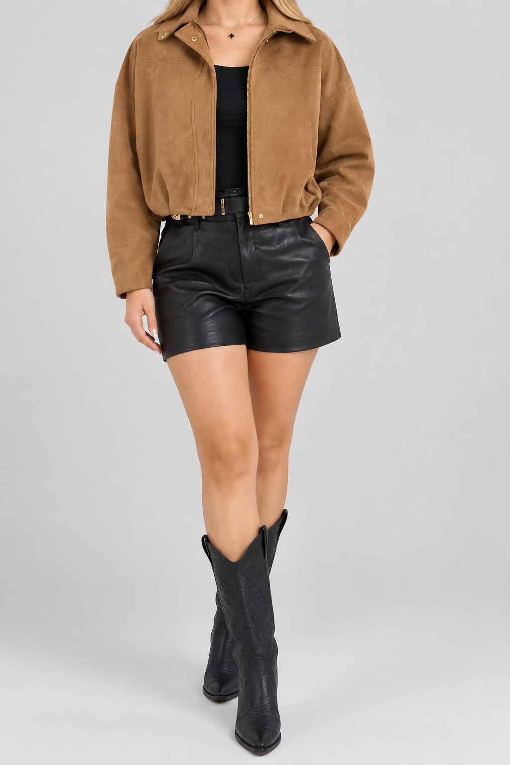 CHAQUETA GAMUZA CAFÉ